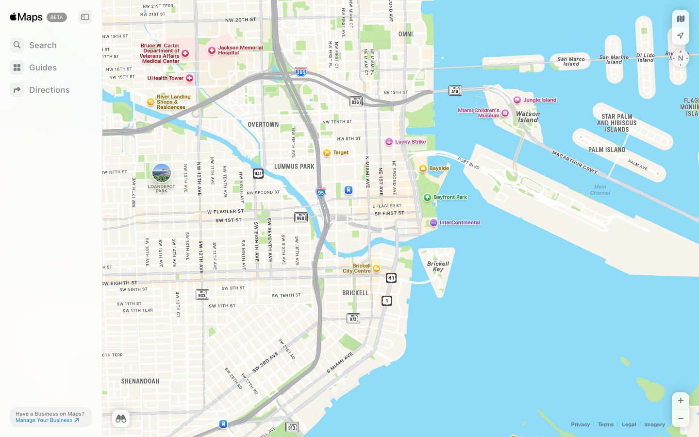 Apple Maps above the fold
