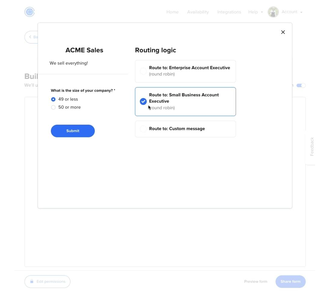 Calendly lower page