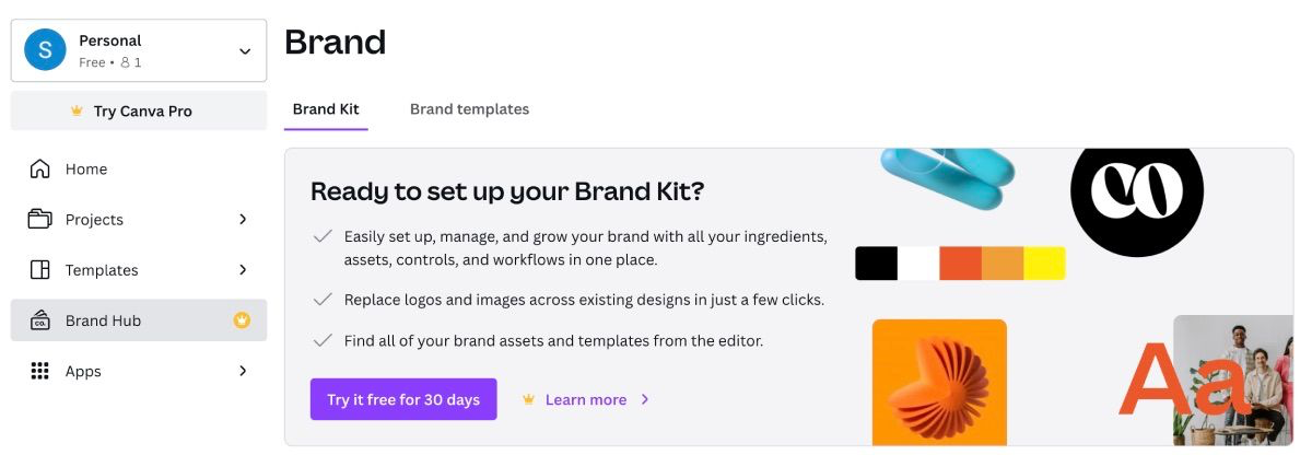 Canva lower page
