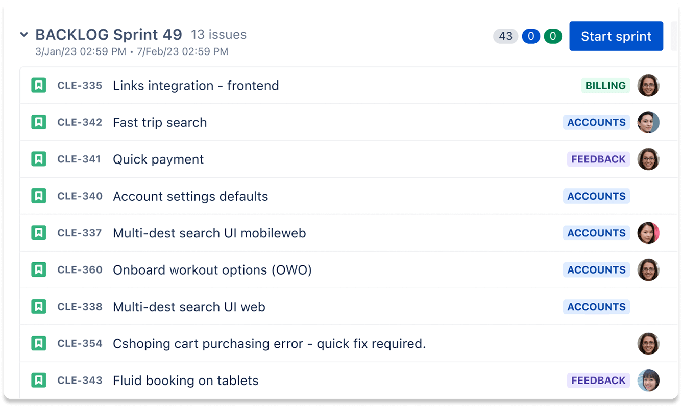 Jira mid-page