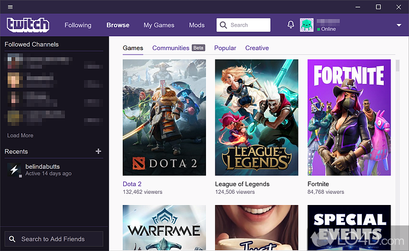 Twitch mid-page